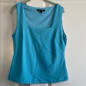 Boston Proper Turquoise Sleeveless Top